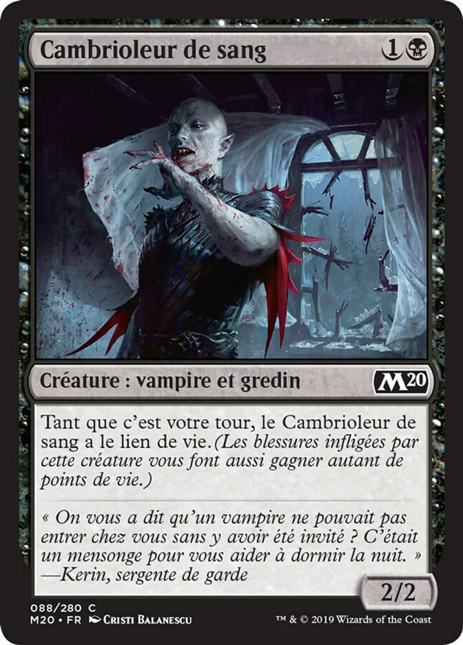 image Cambrioleur de sang