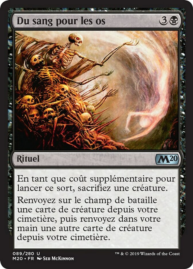 image Du sang pour les os