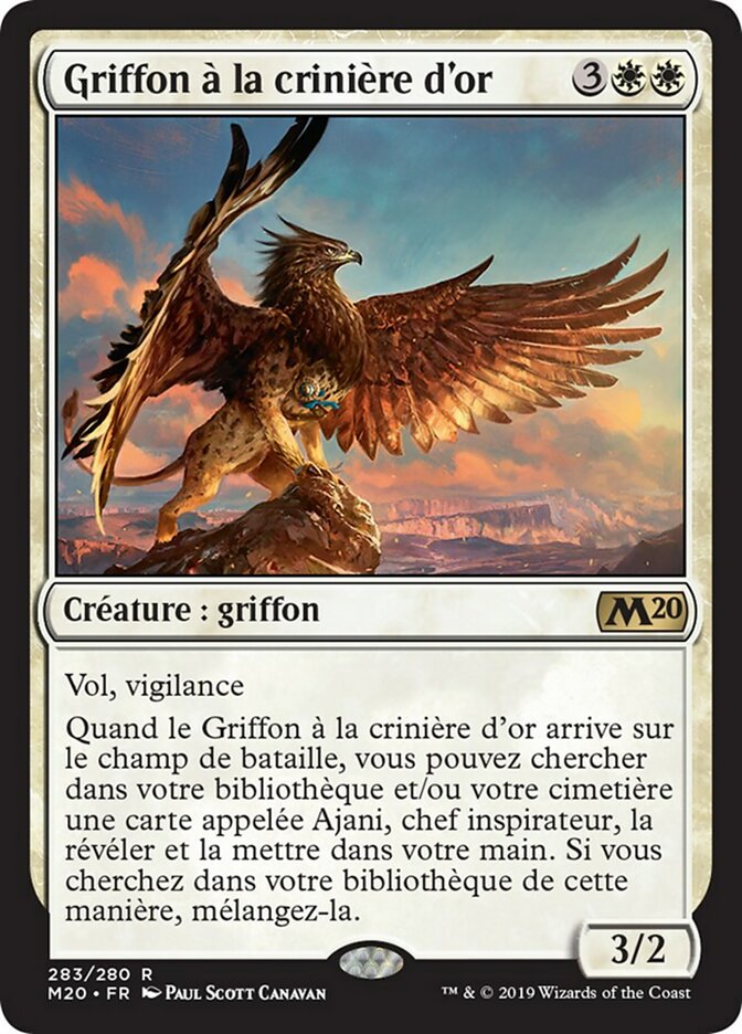 image Griffon à la crinière d'or