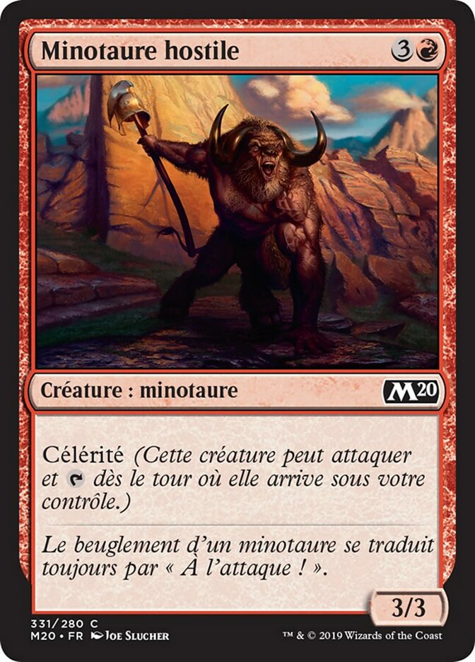 image Minotaure hostile