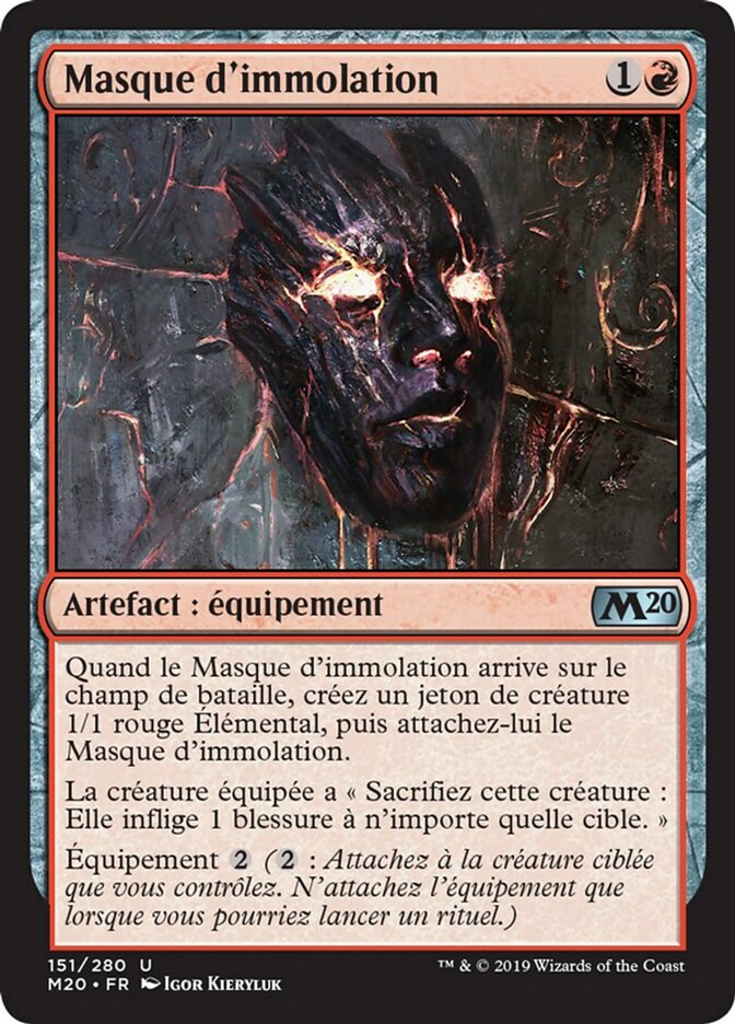 image Masque d'immolation