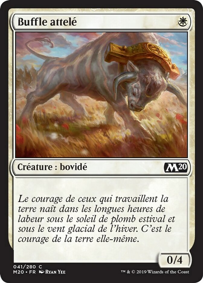 image Buffle attelé