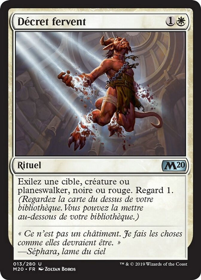 image Décret fervent