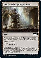 Leuchtender Springbrunnen