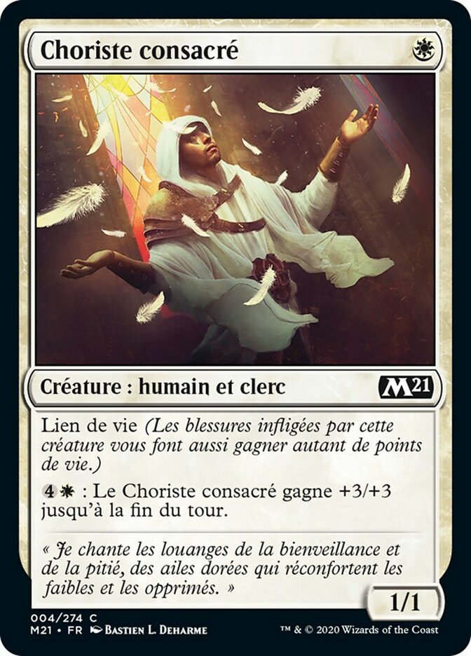image Choriste consacré