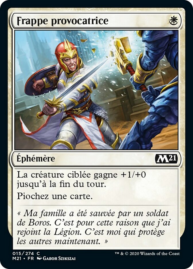 image Frappe provocatrice