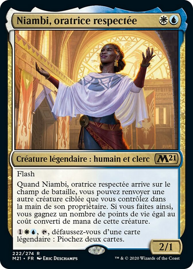 image Niambi, oratrice respectée