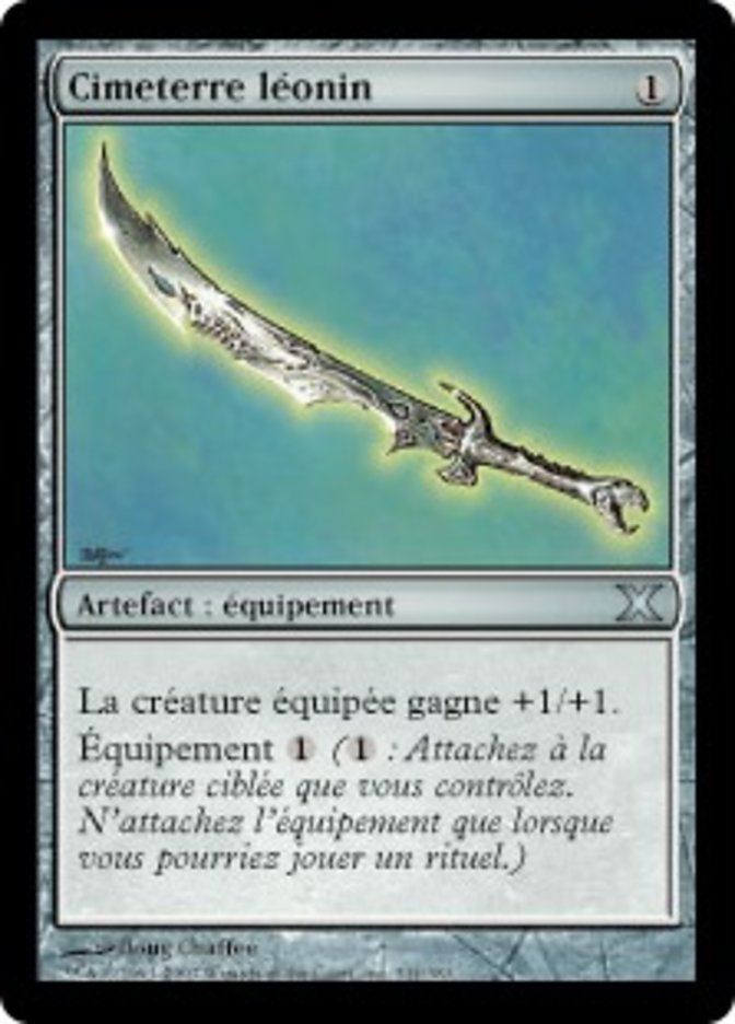 image Cimeterre léonin