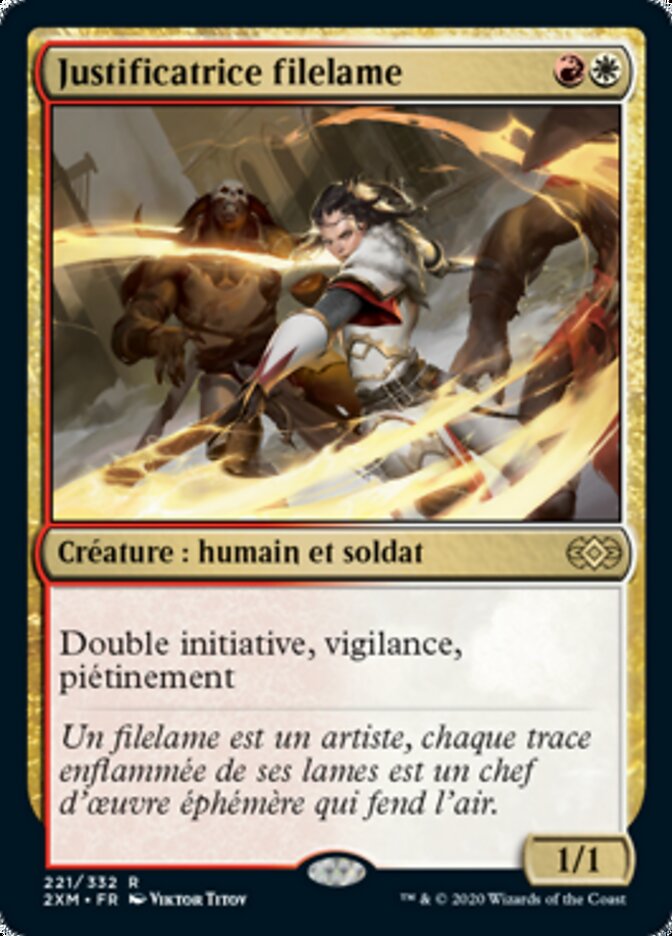 image Justificatrice filelame