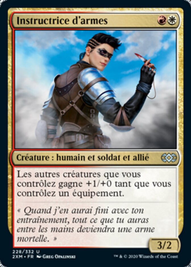 image Instructrice d'armes