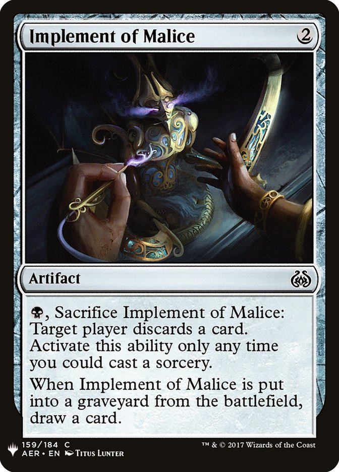 image Implement of Malice