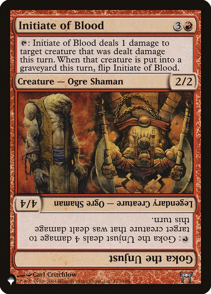 image Initiate of Blood // Goka the Unjust