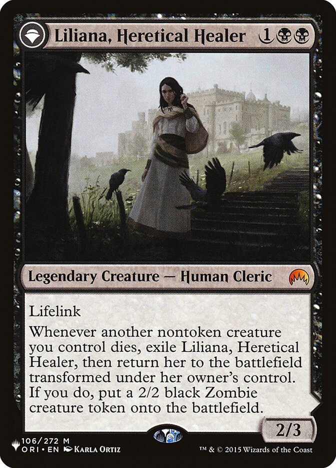 image Liliana, Heretical Healer // Liliana, Defiant Necromancer