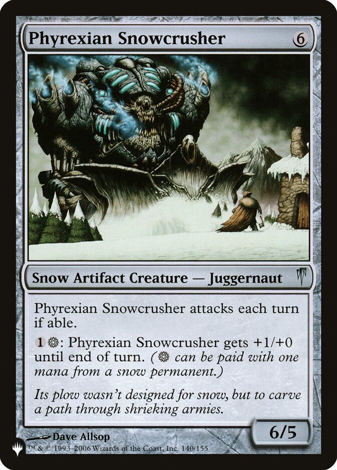 image Phyrexian Snowcrusher