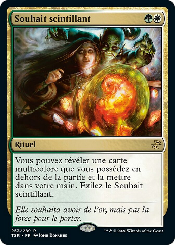 image Souhait scintillant