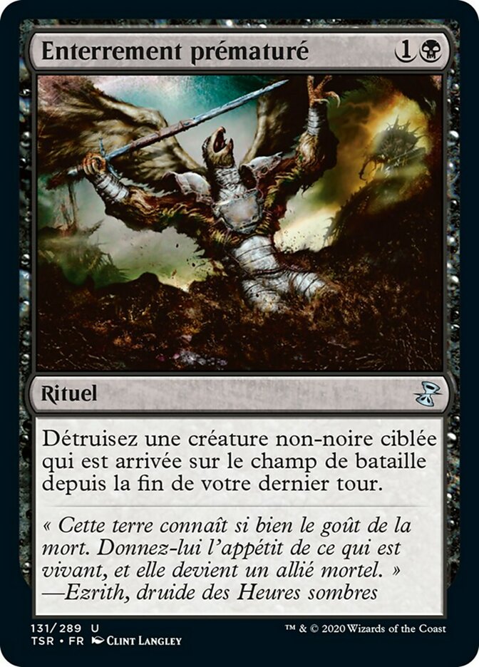 image Enterrement prématuré