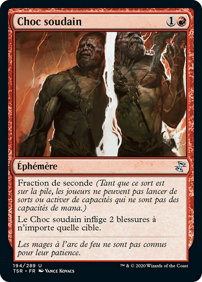 image Choc soudain