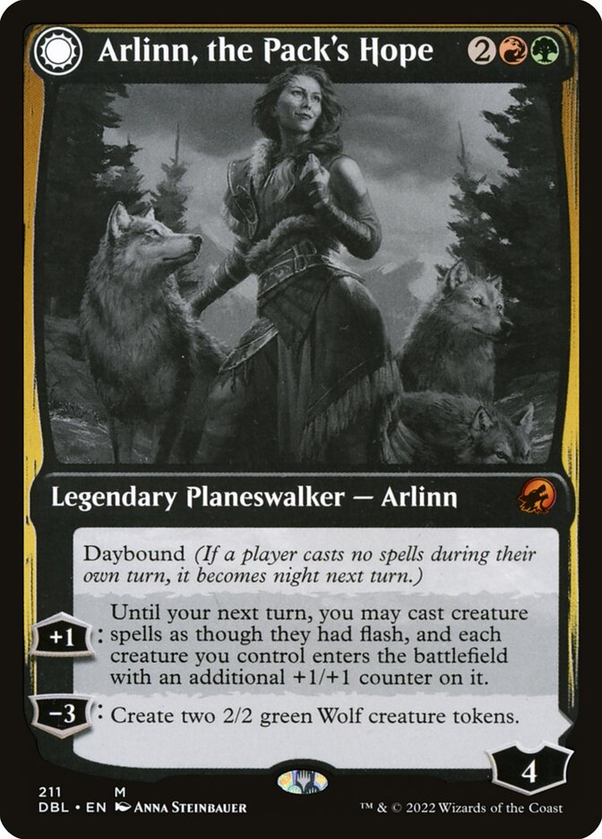 image Arlinn, the Pack's Hope // Arlinn, the Moon's Fury