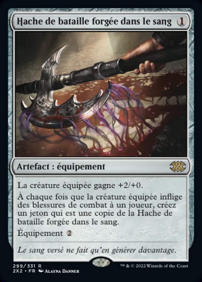 image Hache de bataille forgée dans le sang