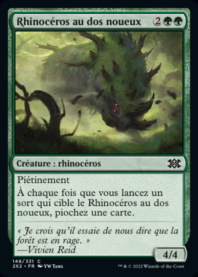 image Rhinocéros au dos noueux