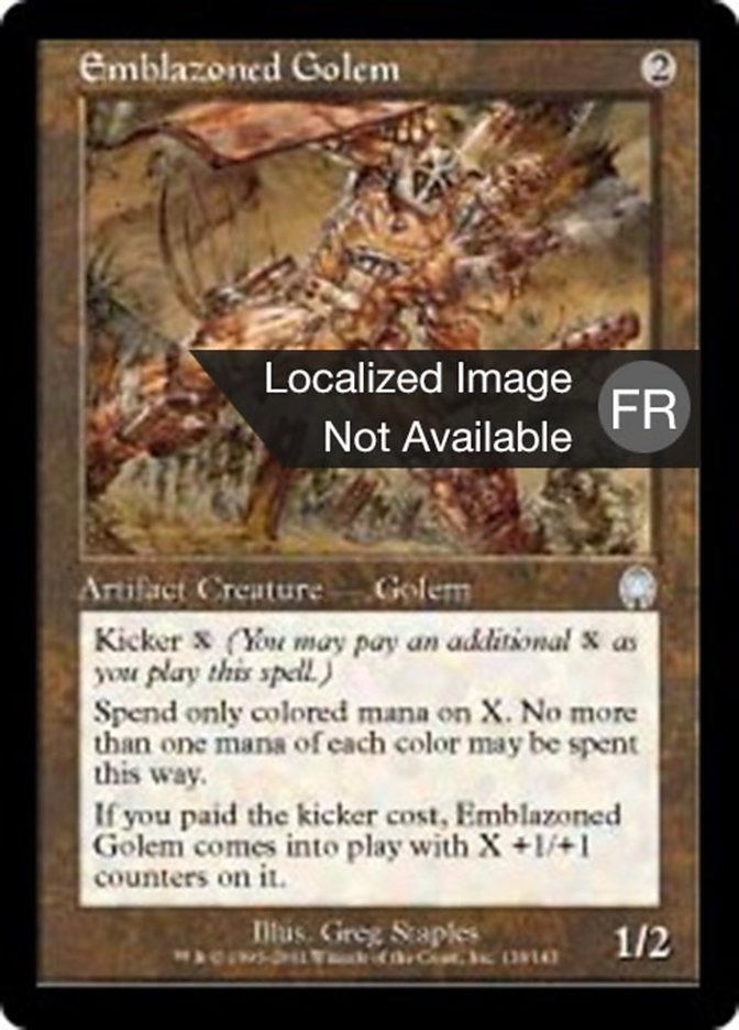 image Golem blasonné