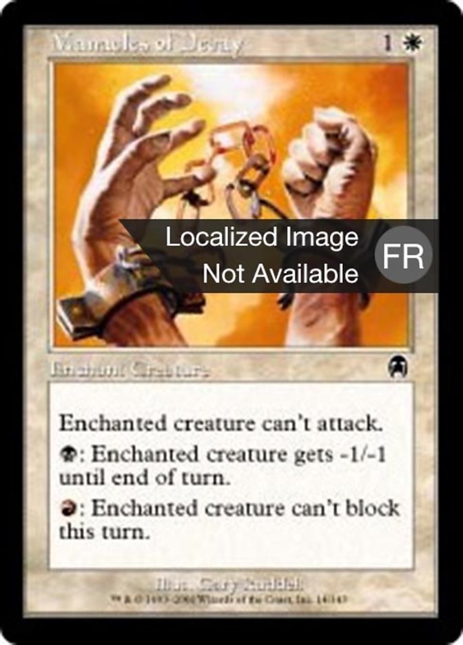 image Menottes du déclin