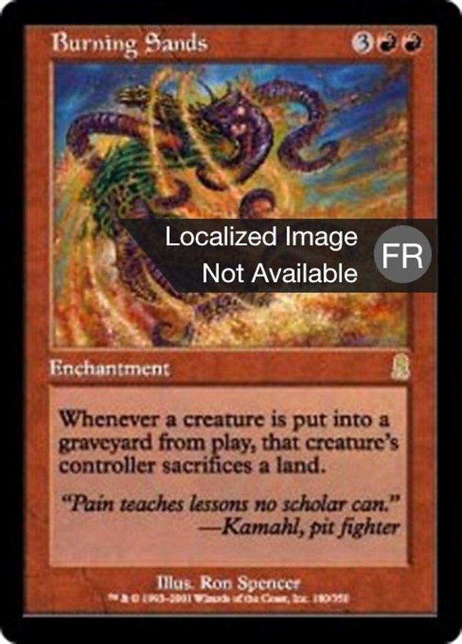 image Sables brûlants