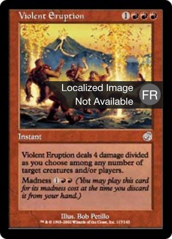 image Éruption violente