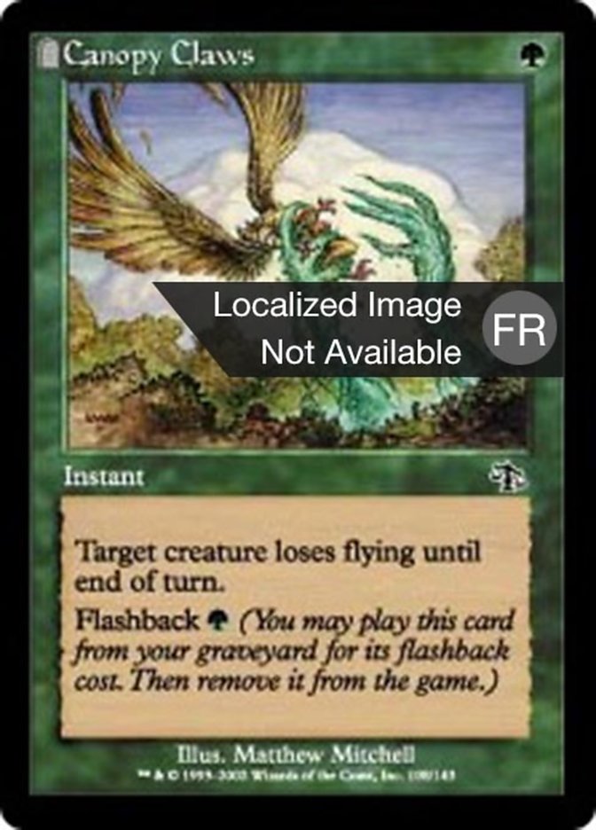 image Griffes de la canopée