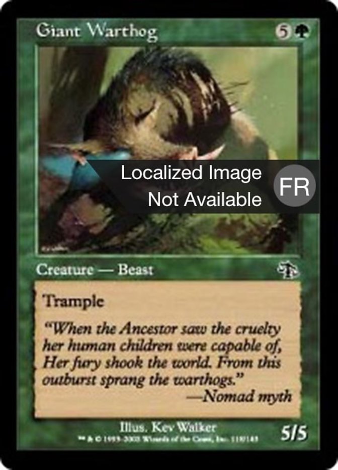 image Phacochère géant