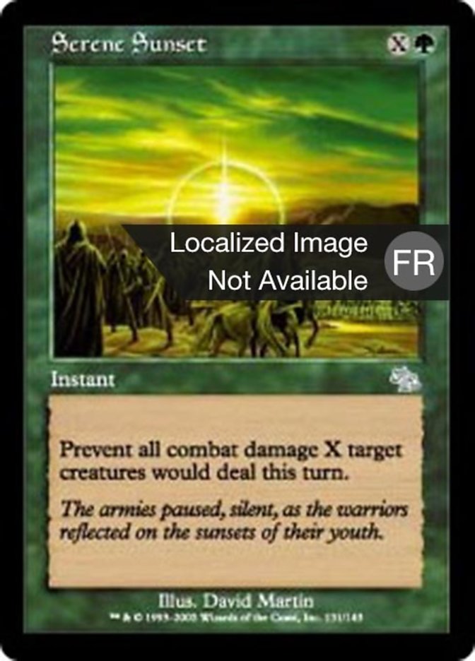 image Coucher de soleil serein