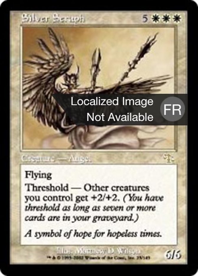 image Séraphin argenté