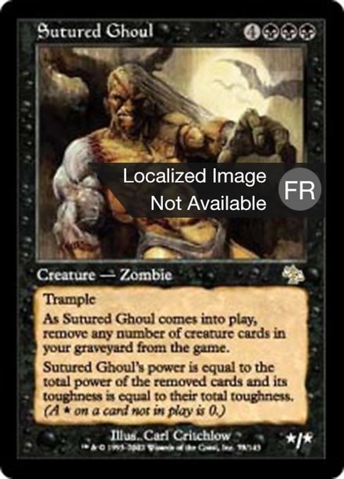 image Goule suturée