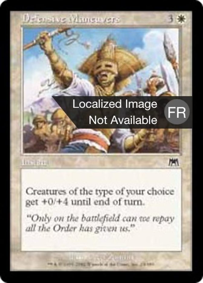 image Manœuvres défensives