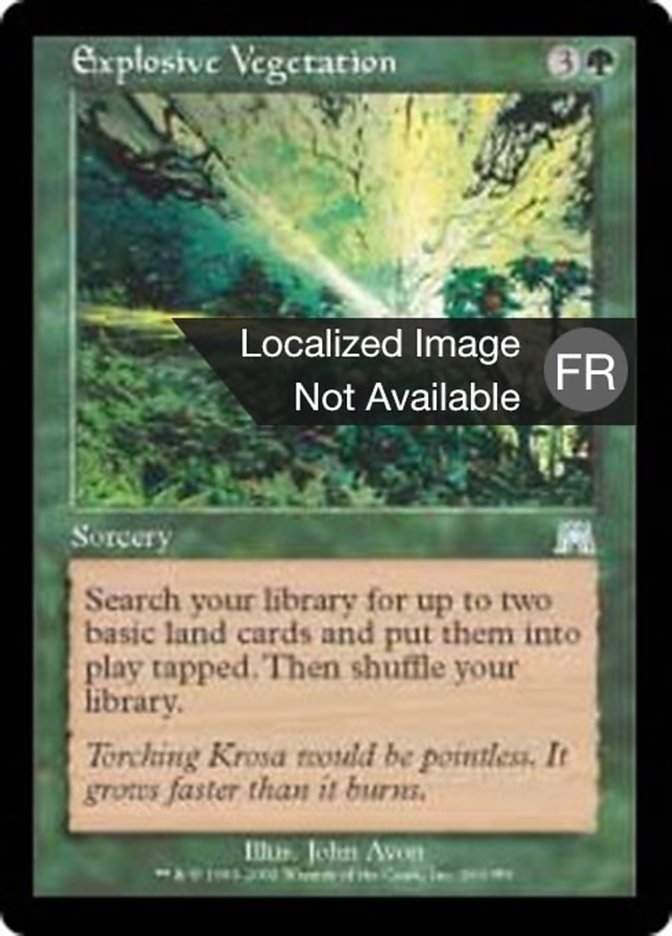 image Végétation explosive