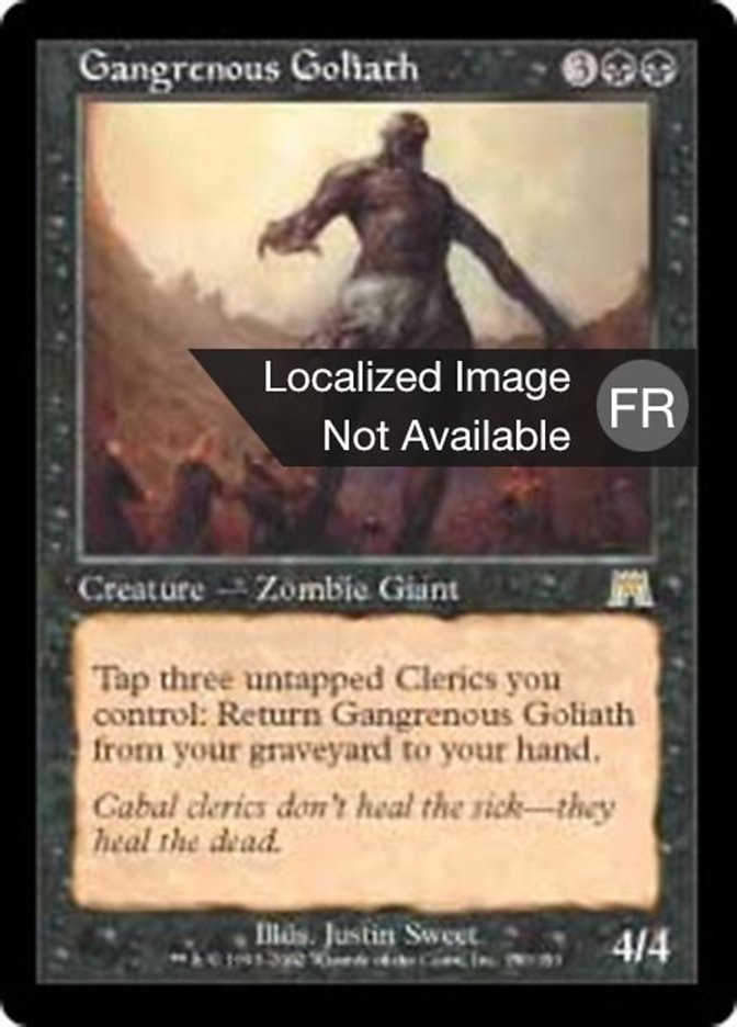 image Goliath gangreneux