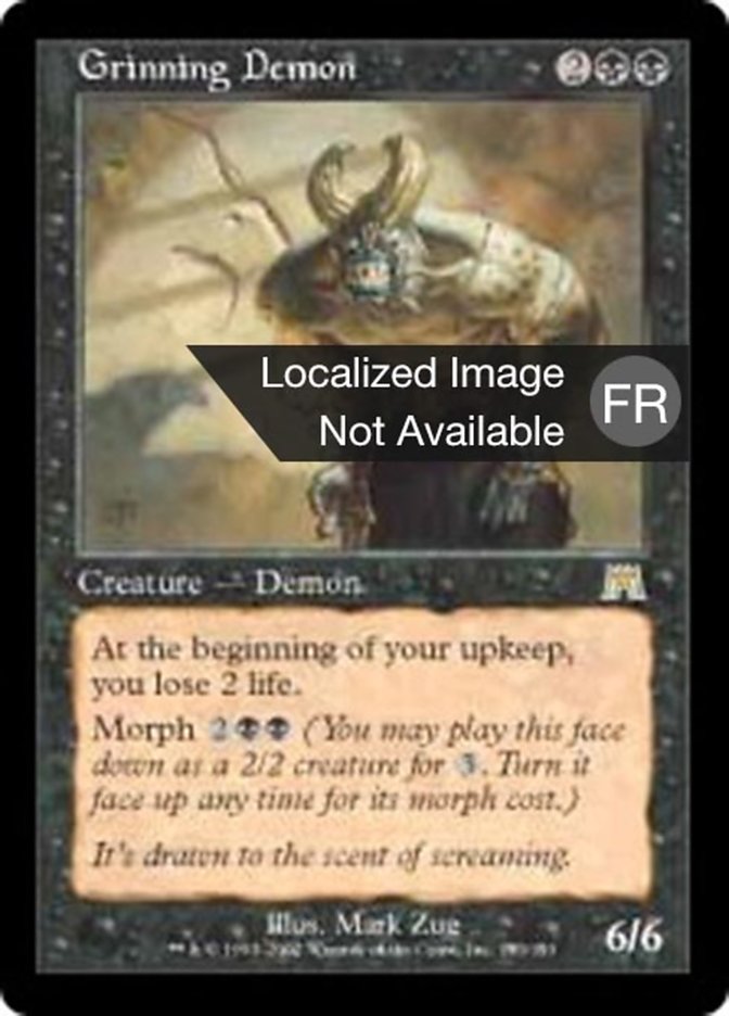 image Démon grimaçant