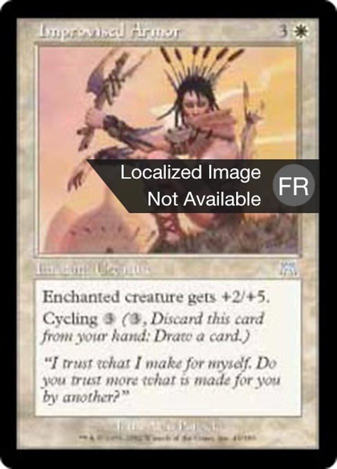 image Armure improvisée