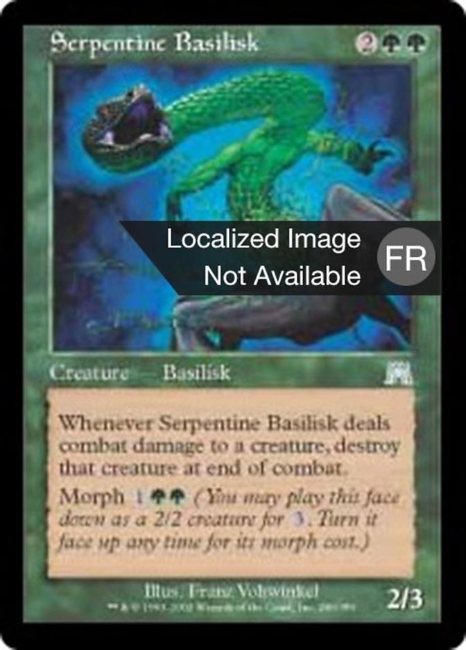 image Basilic serpentin