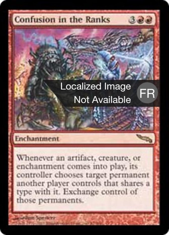 image Confusion dans les rangs