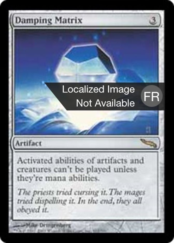 image Matrice d'amortissement