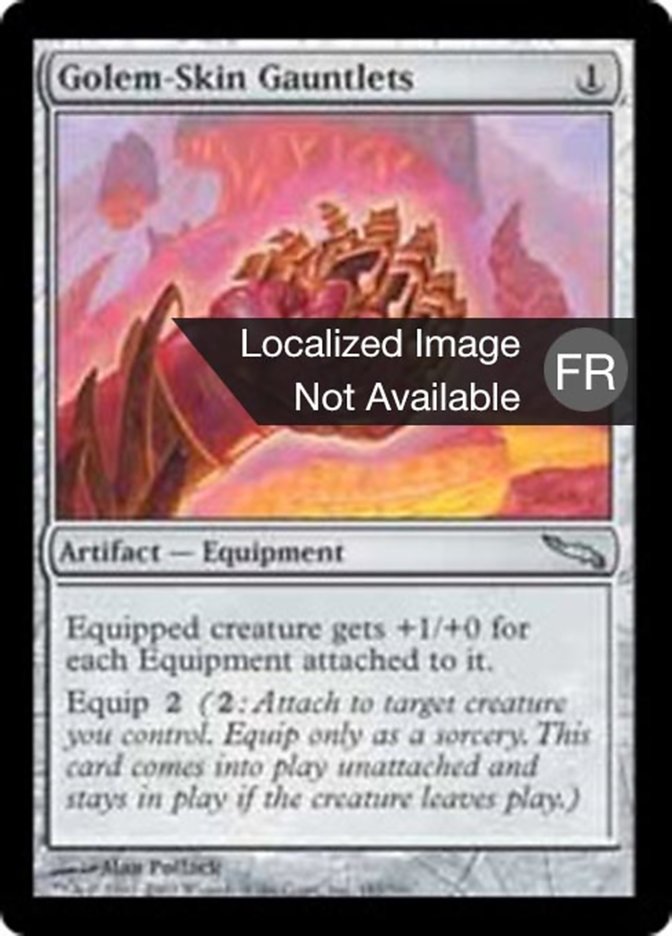 image Gantelets en peau de golem