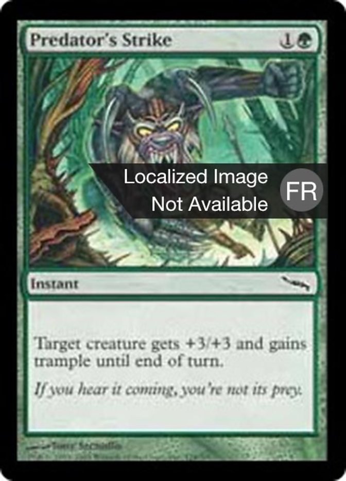 image Frappe du prédateur