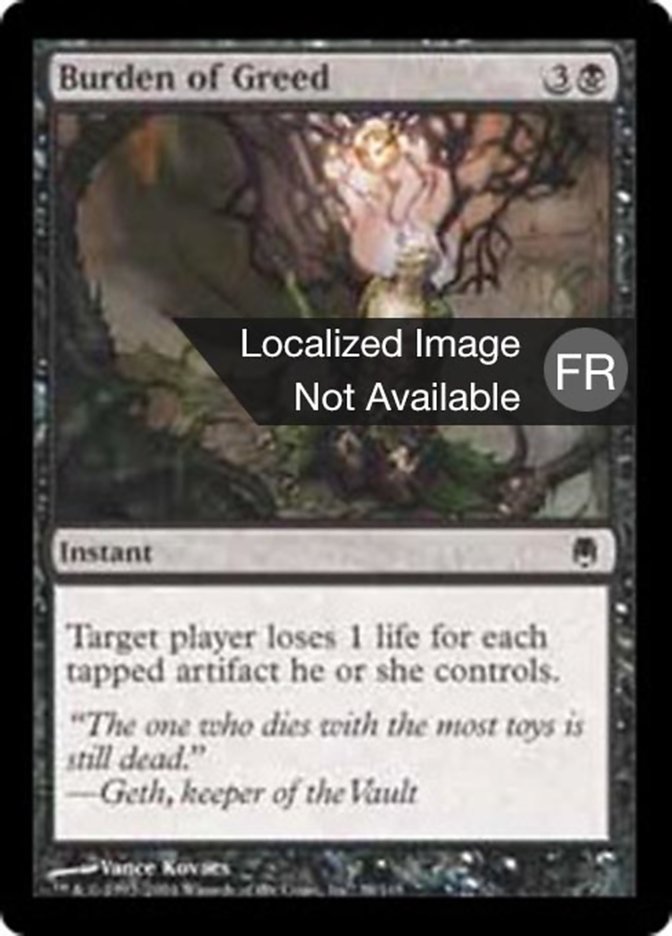 image Fardeau d'avidité