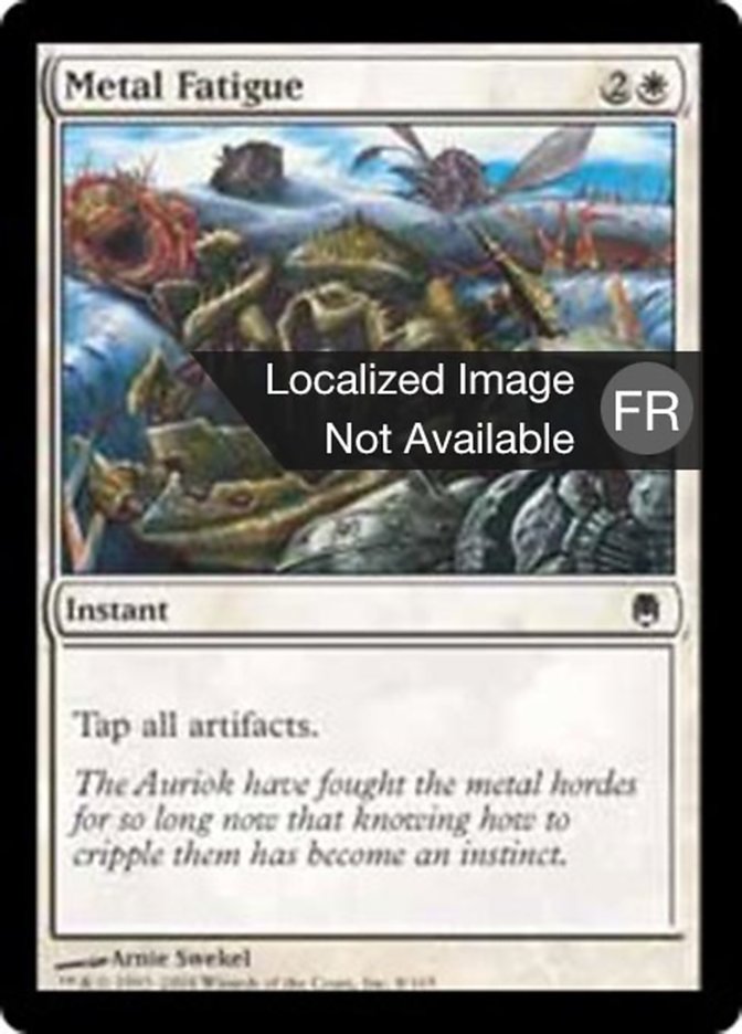 image Fatigue du métal