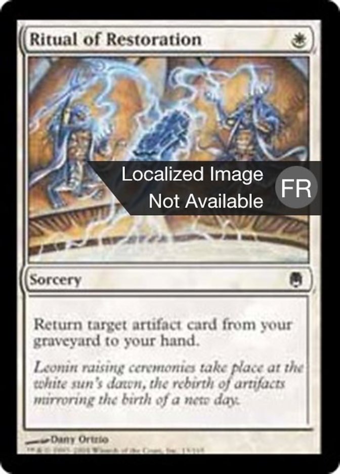 image Rituel de restauration