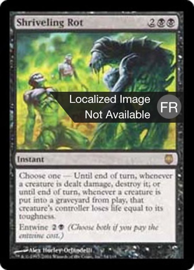 image Pourrissement ratatineur