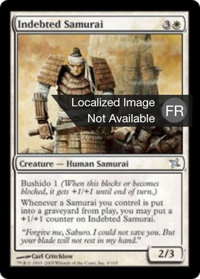 image Samouraï redevable