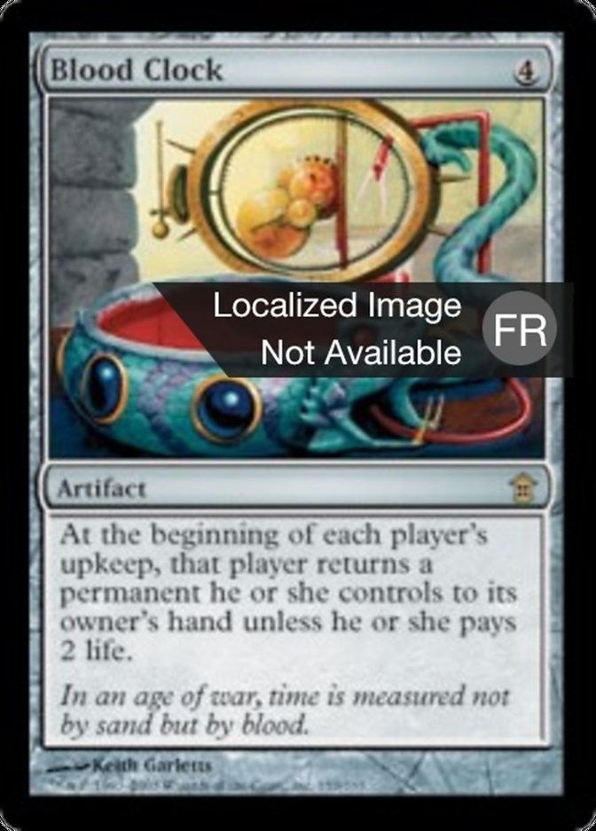 image Horloge de sang