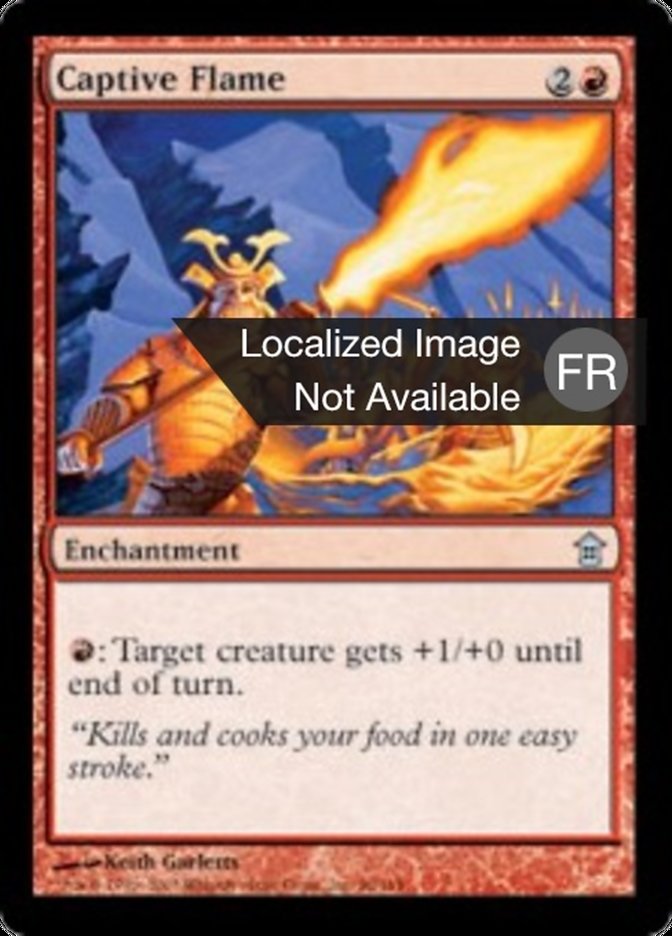 image Flamme captive